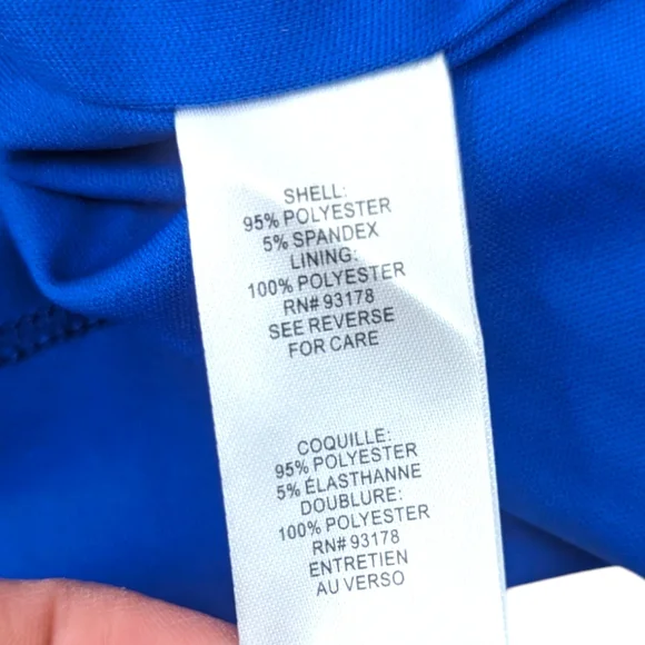 Tahari Lace Up Stretch Sheath Dress Womens Medium NEW Blue Career Work Dress - Picture 11 of 13